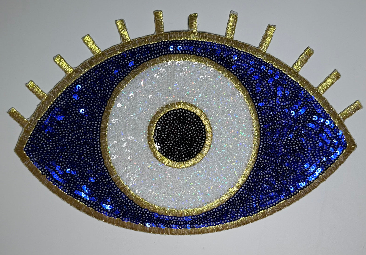 Blue Evil Eye Sequin Patch