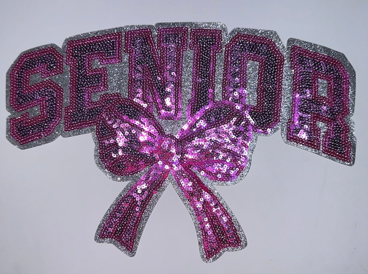 Pink Senior Sequin Patch